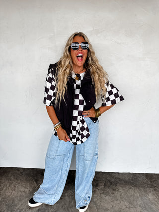 PREORDER- CHECK BABE SIDE SLIT TOP