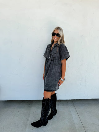 LAST DANCE DENIM DRESS