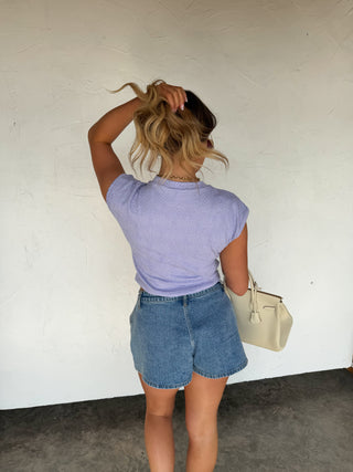 PREORDER- SPRING HARLEY CAP SLEEVE BASIC TOP