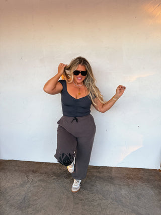 PREORDER- OUT AND ABOUT CAP SLEEVE TOP