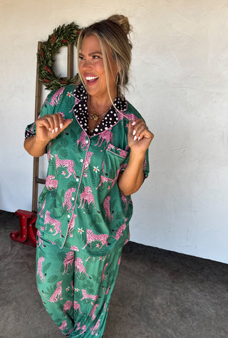 PREORDER- LEOPARD & CHEETAH STAR LUXE PJ SET
