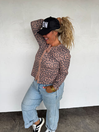 PREORDER - KORI SNAP BUTTON WAFFLE TOP