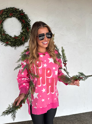 PREORDER- MERRY & HO HO HO CLASSIC CREW PULLOVER