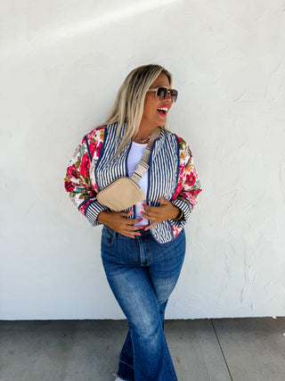 MAE FLORAL QUILTED JACKET