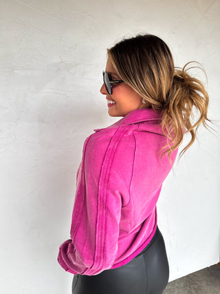 PREORDER- LONGER LENGTH- MARLEY SNAP BUTTON SWEATSHIRT