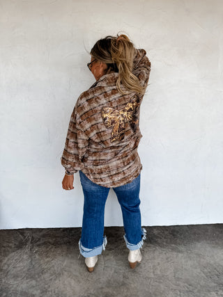 PREORDER- JUNIPER BLEACHED PLAID TOP