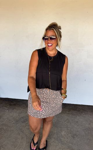 PREORDER- WILD SIDE CHEETAH SKIRT