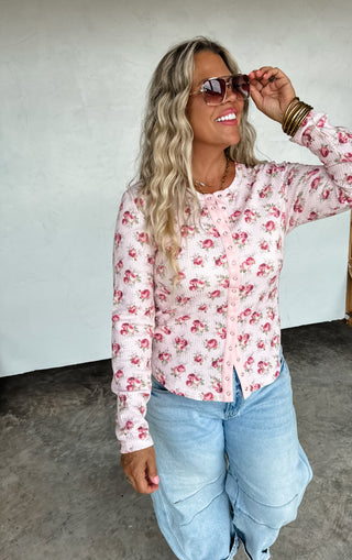 PREORDER - KORI SNAP BUTTON WAFFLE TOP