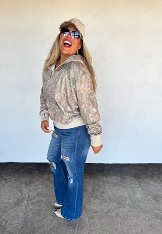 PREORDER- CAMO WOODS EASY DOES IT PULLOVER