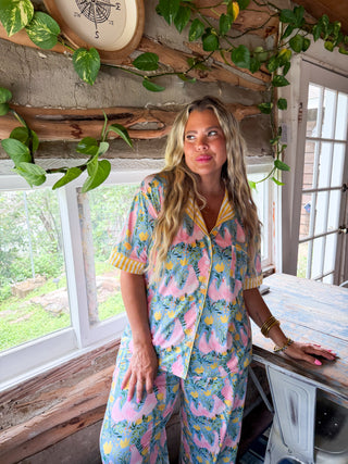 PREORDER- IN THE GARDEN LUXE PJ SETS