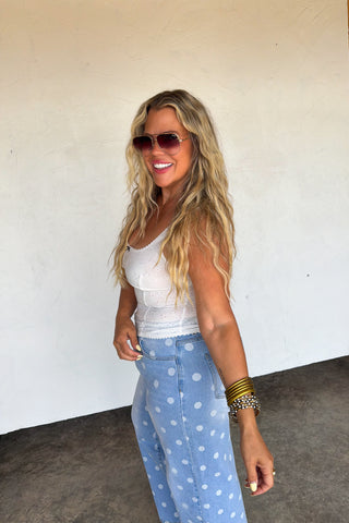 PREORDER- DAISY LANE EYELETT TANK