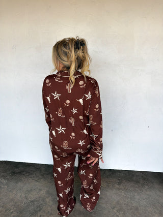 PREORDER- WESTERN NIGHTS LUXE PJ SET