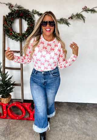 PREORDER- CHRISTMAS DRESS IT UP MESH TOPS