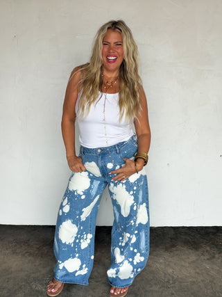 PREORDER-  BLEACHED OUT BABE JEANS