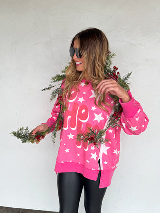 PREORDER- MERRY & HO HO HO CLASSIC CREW PULLOVER