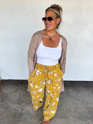 PREORDER- HADDIE FLORAL WIDE LEG PANTS