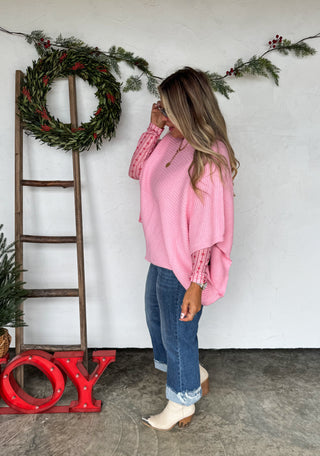 PREORDER- CHRISTMAS MEG PULLOVER PONCHO