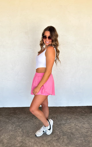 PREORDER- PRETTY IN PEARLS SKORT