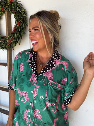 PREORDER- LEOPARD & CHEETAH STAR LUXE PJ SET