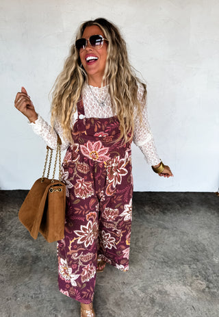 PREORDER- FALL PRINT KARLI OVERALLS