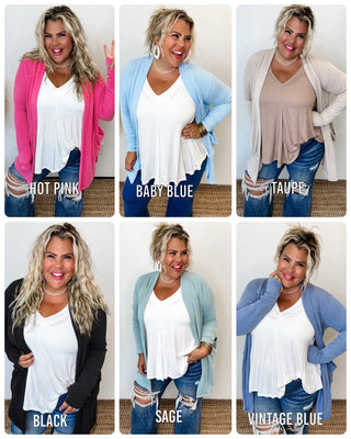 REESE RIBBED CARDIGAN