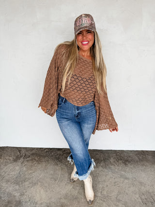 PREORDER- FALL COLORS FREE SPIRIT BELL SLEEVE TOP