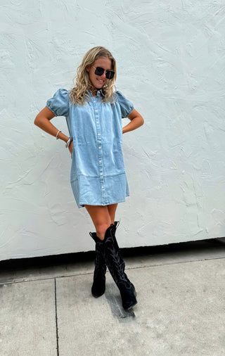 BRAYLIN DENIM DRESS