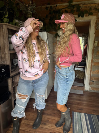 PREORDER- PINK DUCK PULLOVER