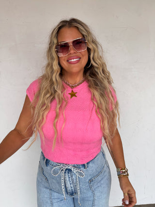 PREORDER- HARLEY CAP SLEEVE BASIC TOP