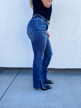 PREORDER- TAYLEN SPLIT HEM JEAN