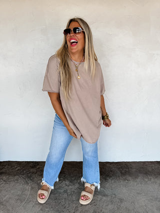 PREORDER- JOEY WASHED COTTON BOYFRIEND TEE