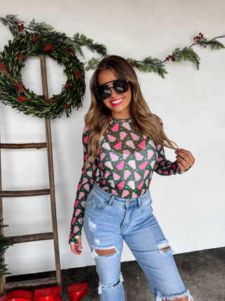 PREORDER- CHRISTMAS DRESS IT UP MESH TOPS