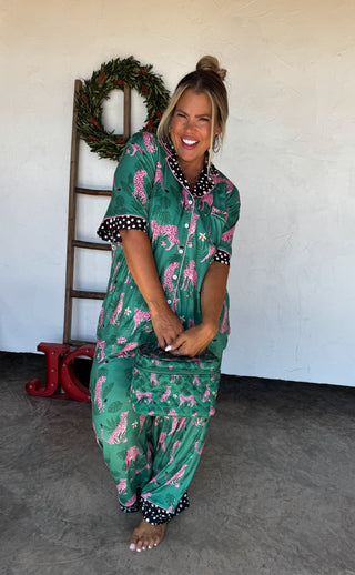 PREORDER- LEOPARD & CHEETAH STAR LUXE PJ SET