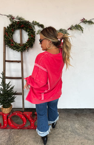 PREORDER- MERRY & HO HO HO CLASSIC CREW PULLOVER