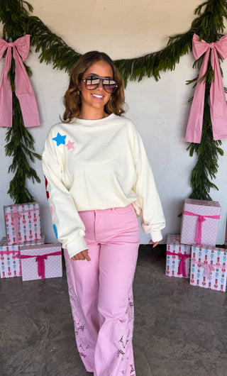 PREORDER- MERRY MESSAGE SWEATSHIRT