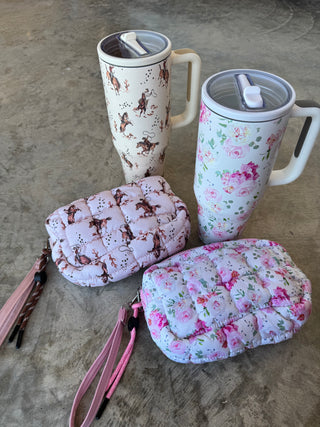 PREORDER- FLORAL & WESTERN STAINLESS STEEL TUMBLER
