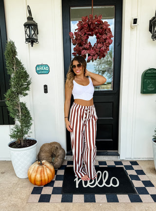 PREORDER- VERTICAL VIBES STRIPE PANTS