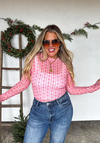 PREORDER- CHRISTMAS DRESS IT UP MESH TOPS