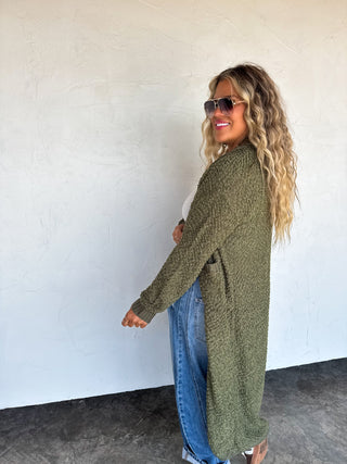 PREORDER- POPPY KNIT POPCORN CARDIGAN