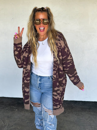 PREORDER- CAMO CLOUD CARDIGAN