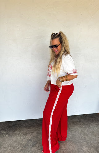 PREORDER- RALLY GIRL TRACK PANTS