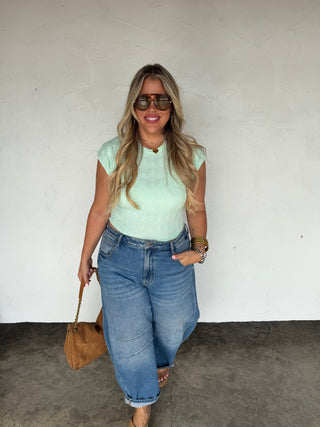 PREORDER- SPRING HARLEY CAP SLEEVE BASIC TOP