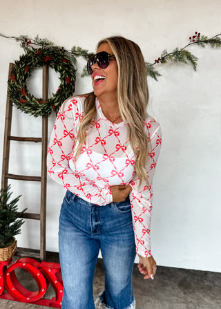 PREORDER- CHRISTMAS DRESS IT UP MESH TOPS
