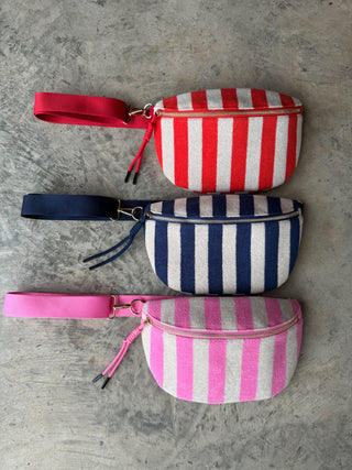 PREORDER- STRIPE TERRY BUM BAG