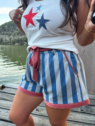 PIPER STRETCH DENIM SHORTS