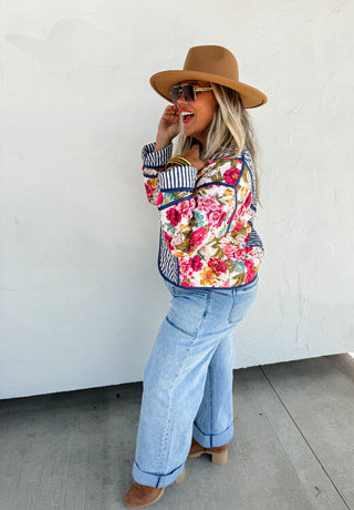 MAE FLORAL QUILTED JACKET