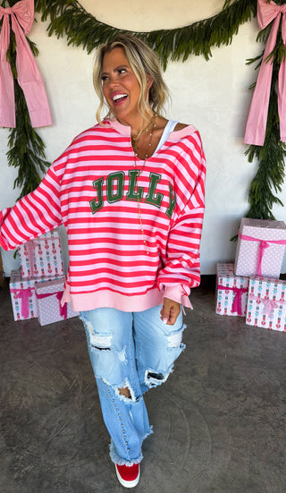 PREORDER- JOLLY & MERRY OVERSIZED PULLOVER