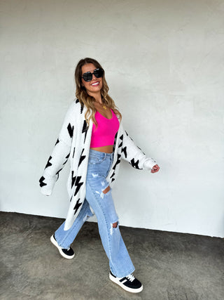 PREORDER- LIGHTING & CHEETAH CLOUD CARDIGANS