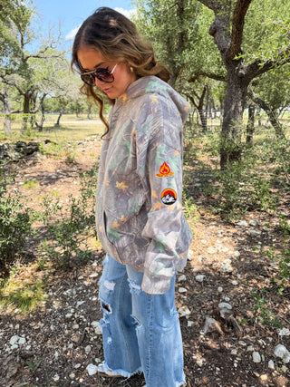 PREORDER- HIDDEN TRAIL CAMO HOODIE PULLOVER