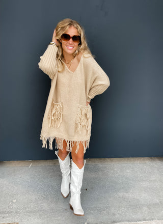 PREORDER- FRINGE FLAIR SWEATER